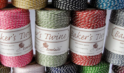 Bakers strings in a wide range of colours