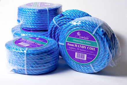 blue poly rope handy coils